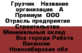 Грузчик › Название организации ­ А-Премиум, ООО › Отрасль предприятия ­ Строительство › Минимальный оклад ­ 25 000 - Все города Работа » Вакансии   . Новосибирская обл.,Новосибирск г.